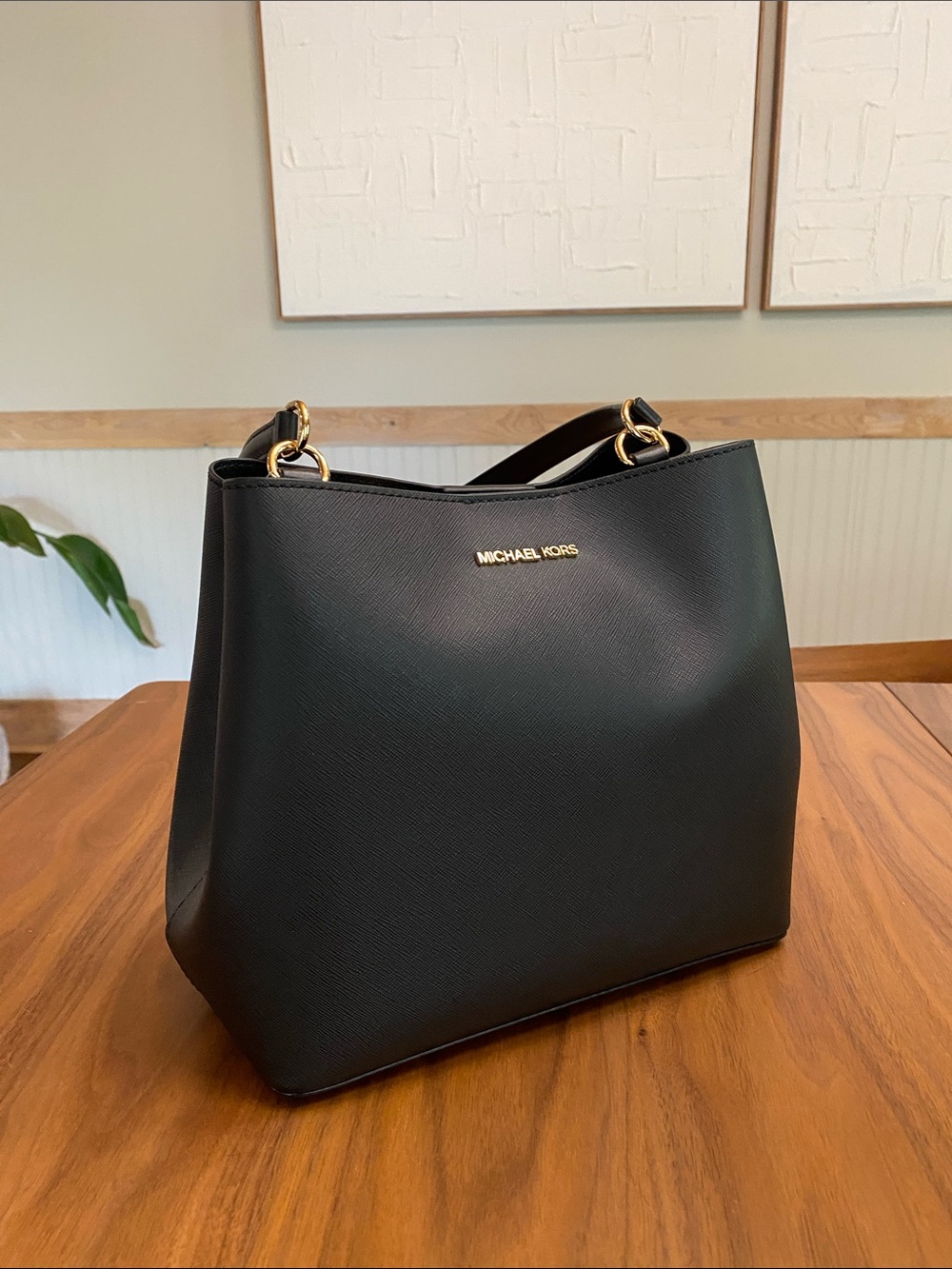 Michael Kors Black Pratt Shoulder Bag